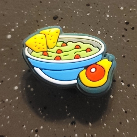 NEW Avocado Guacamole Mexican Nachos Croc Charm - Picture 3 of 3